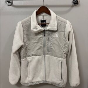 The North Face Fleece Jacket - Cream and Gray